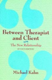 Cover of Between Therapist and Client: The New Relationship